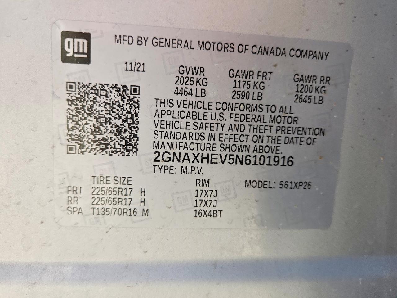 2022 CHEVROLET EQUINOX
