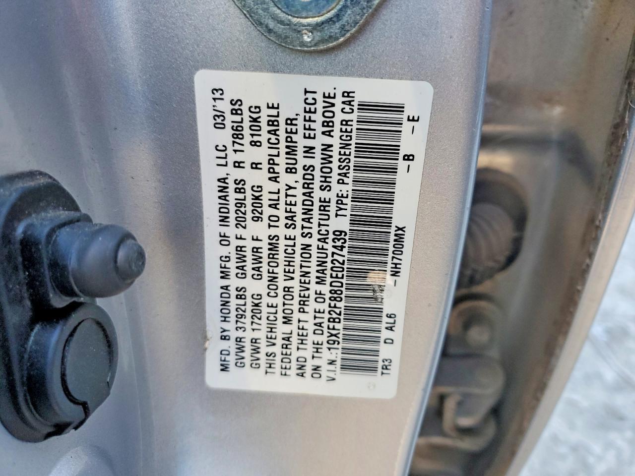 2013 HONDA CIVIC