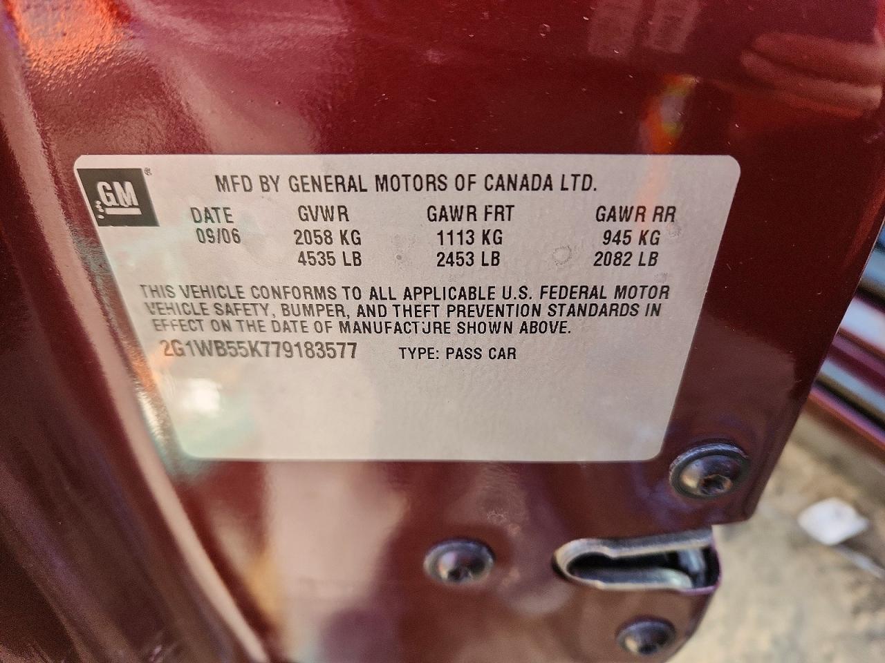 2007 CHEVROLET IMPALA