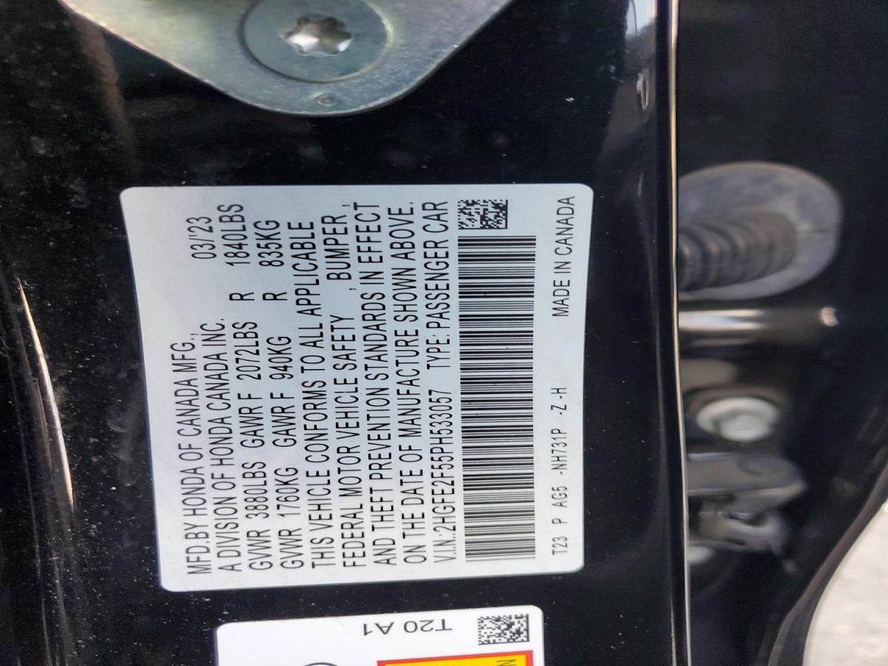 2023 HONDA CIVIC