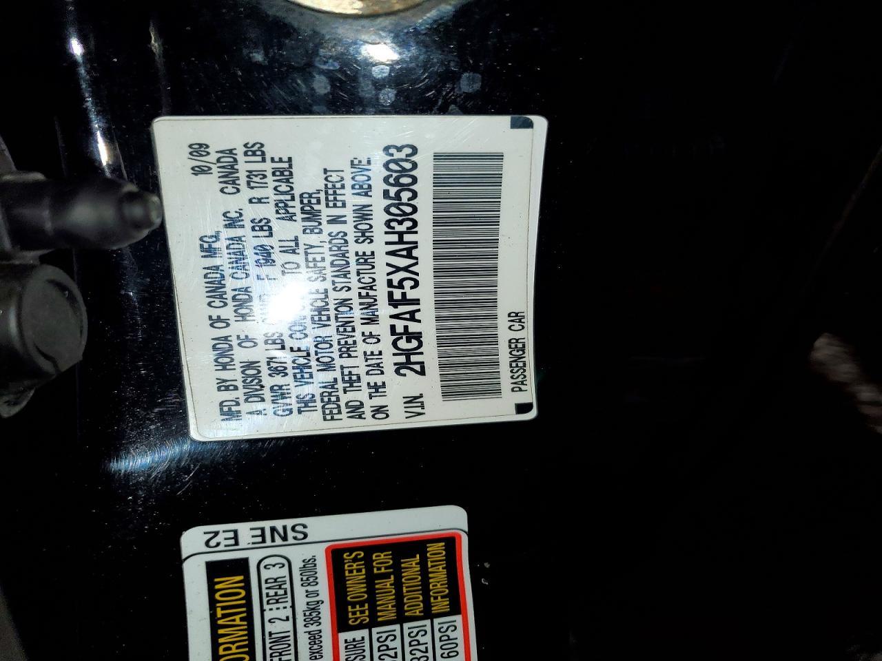 2010 HONDA CIVIC
