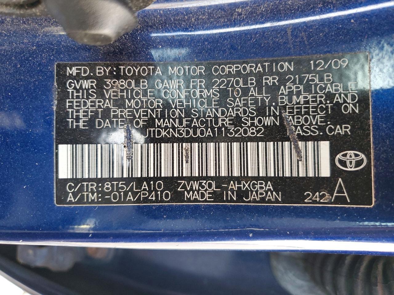 2010 TOYOTA PRIUS