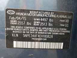 2015 HYUNDAI SONATA