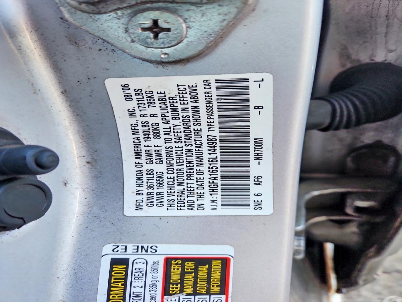 2006 HONDA CIVIC