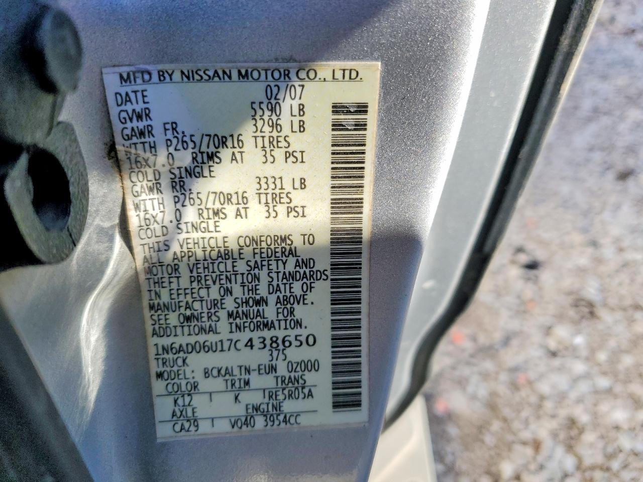 2007 NISSAN Frontier