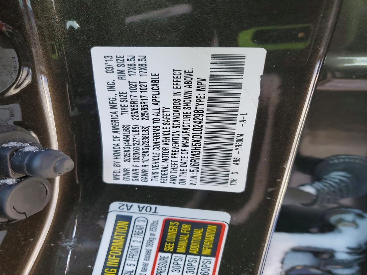 2013 HONDA CR-V