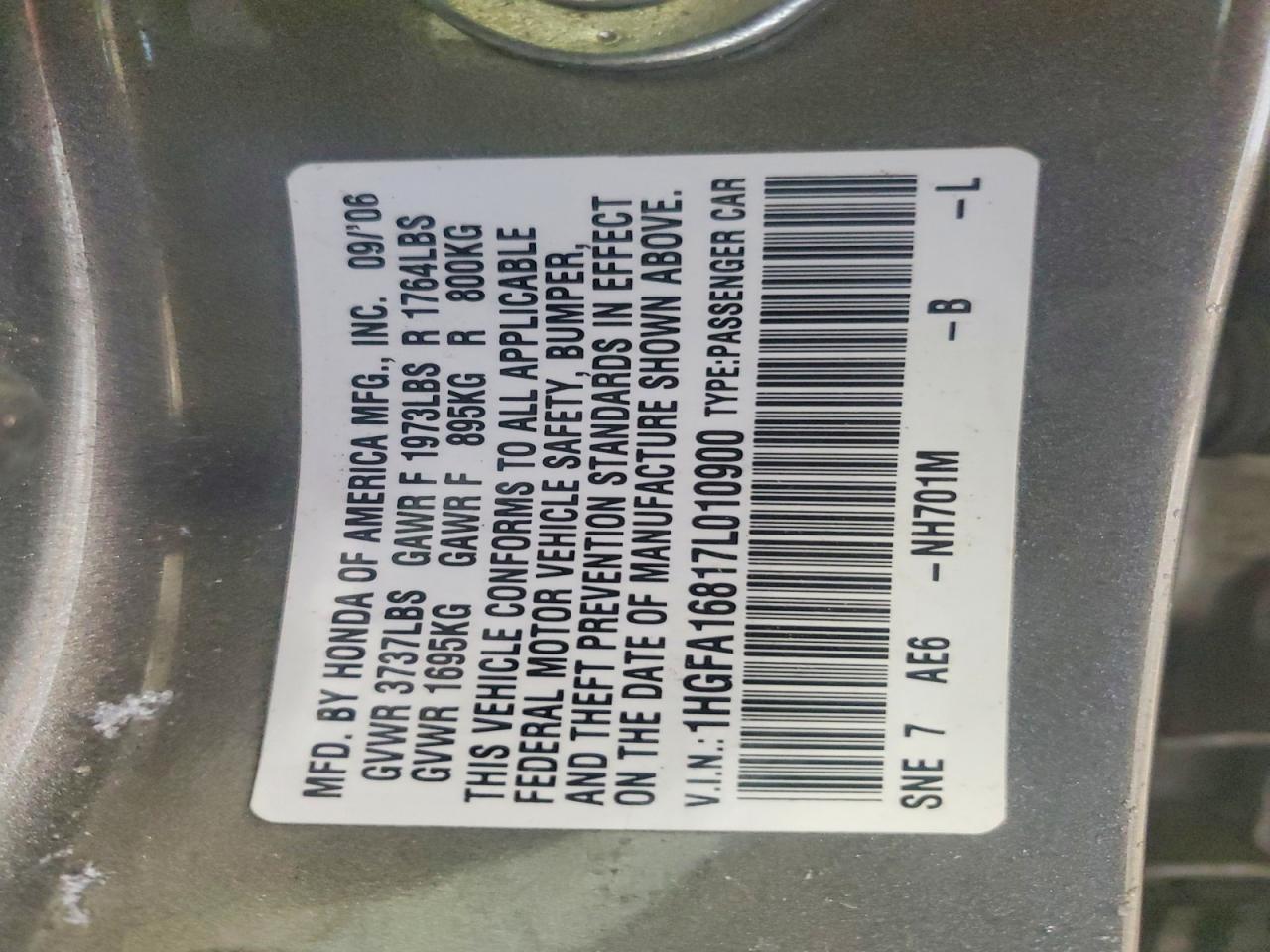 2007 HONDA CIVIC