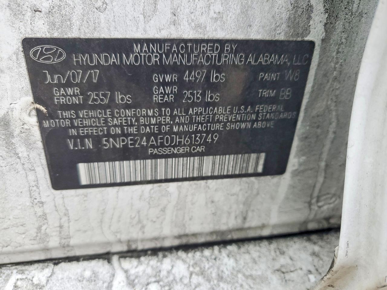 2018 HYUNDAI SONATA
