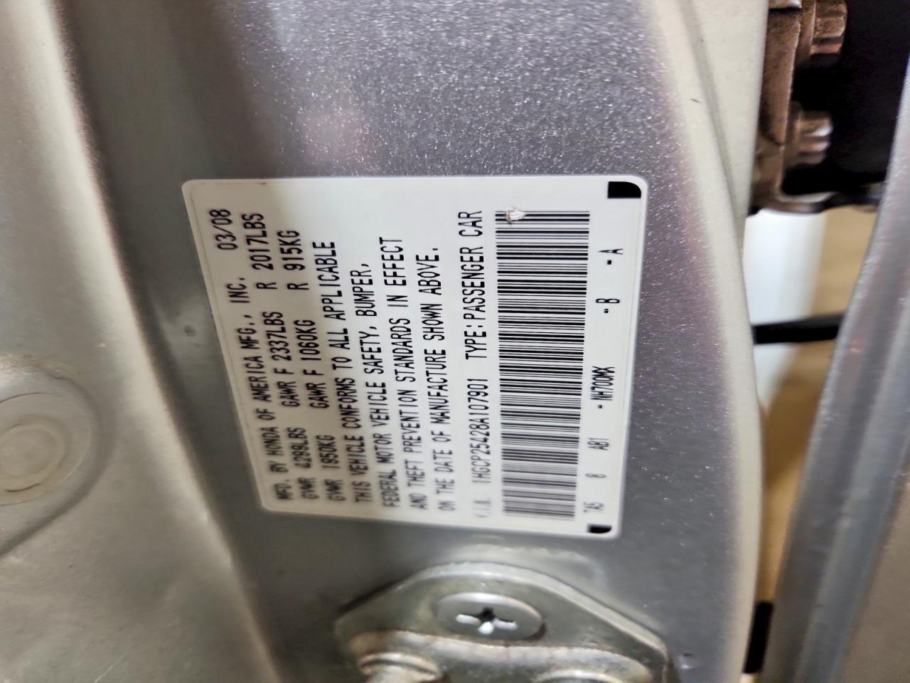 2008 HONDA ACCORD