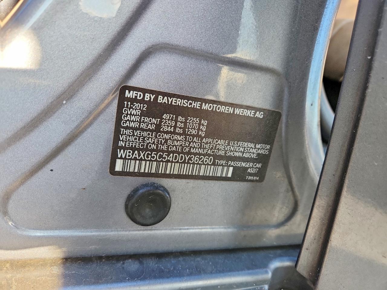 2013 BMW 5 series