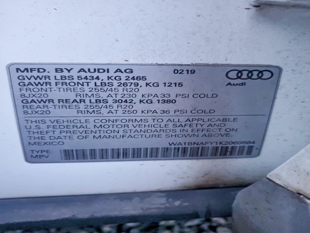 2019 AUDI Q5