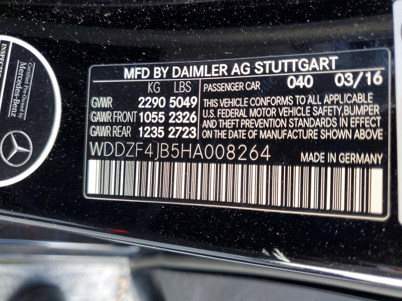 2017 MERCEDES-BENZ E-Class