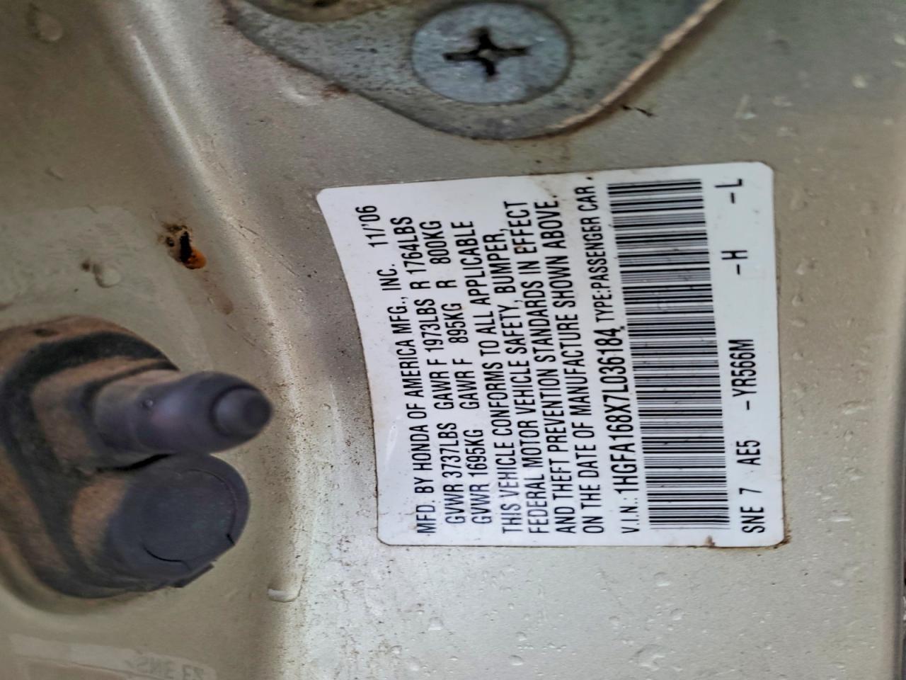 2007 HONDA CIVIC
