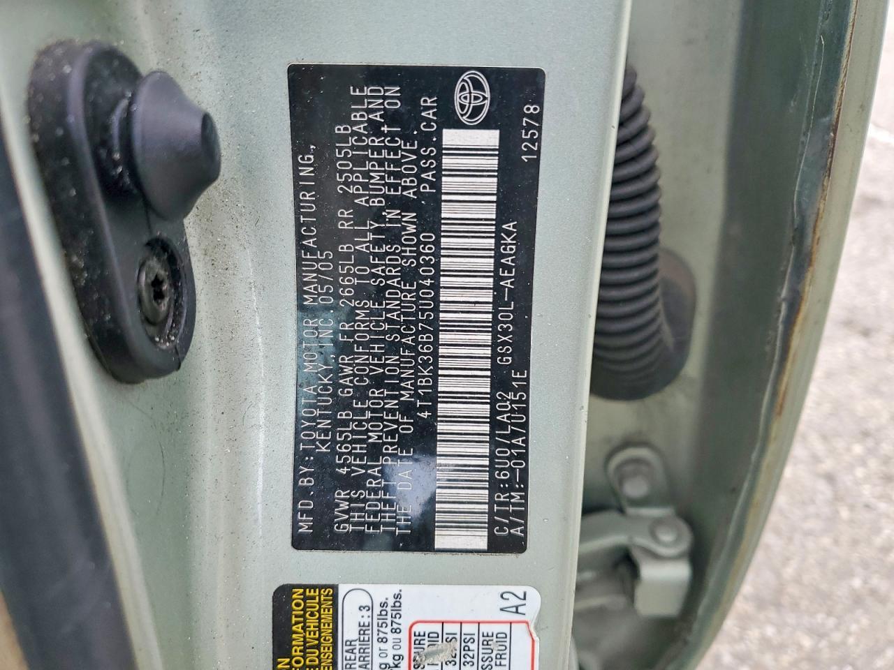 2005 TOYOTA Avalon