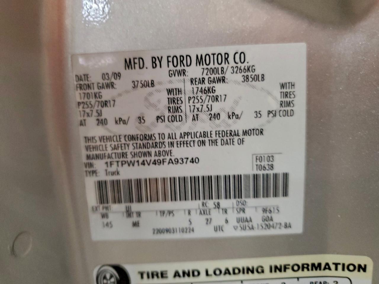 2009 FORD F-150