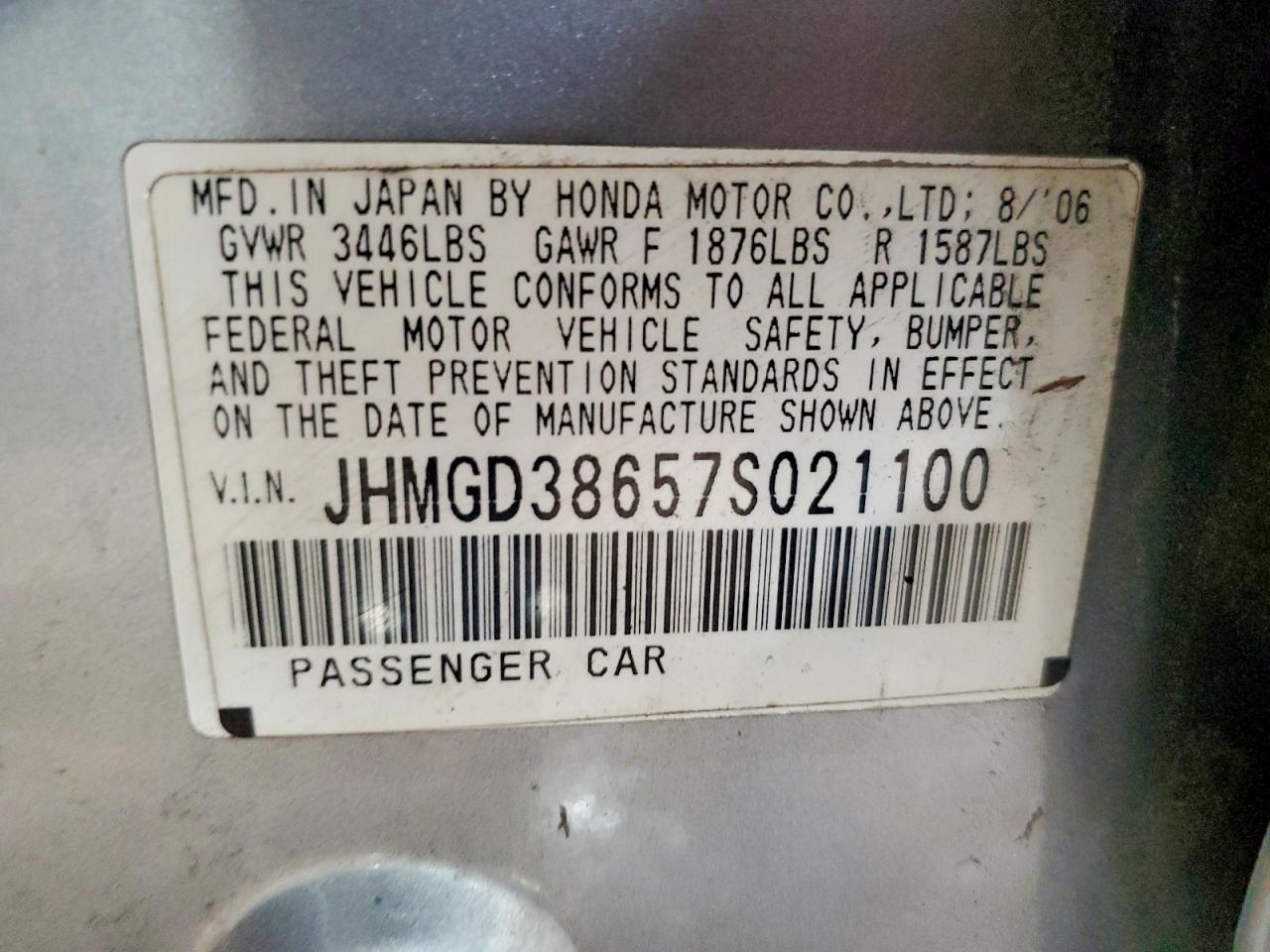 2007 HONDA FIT