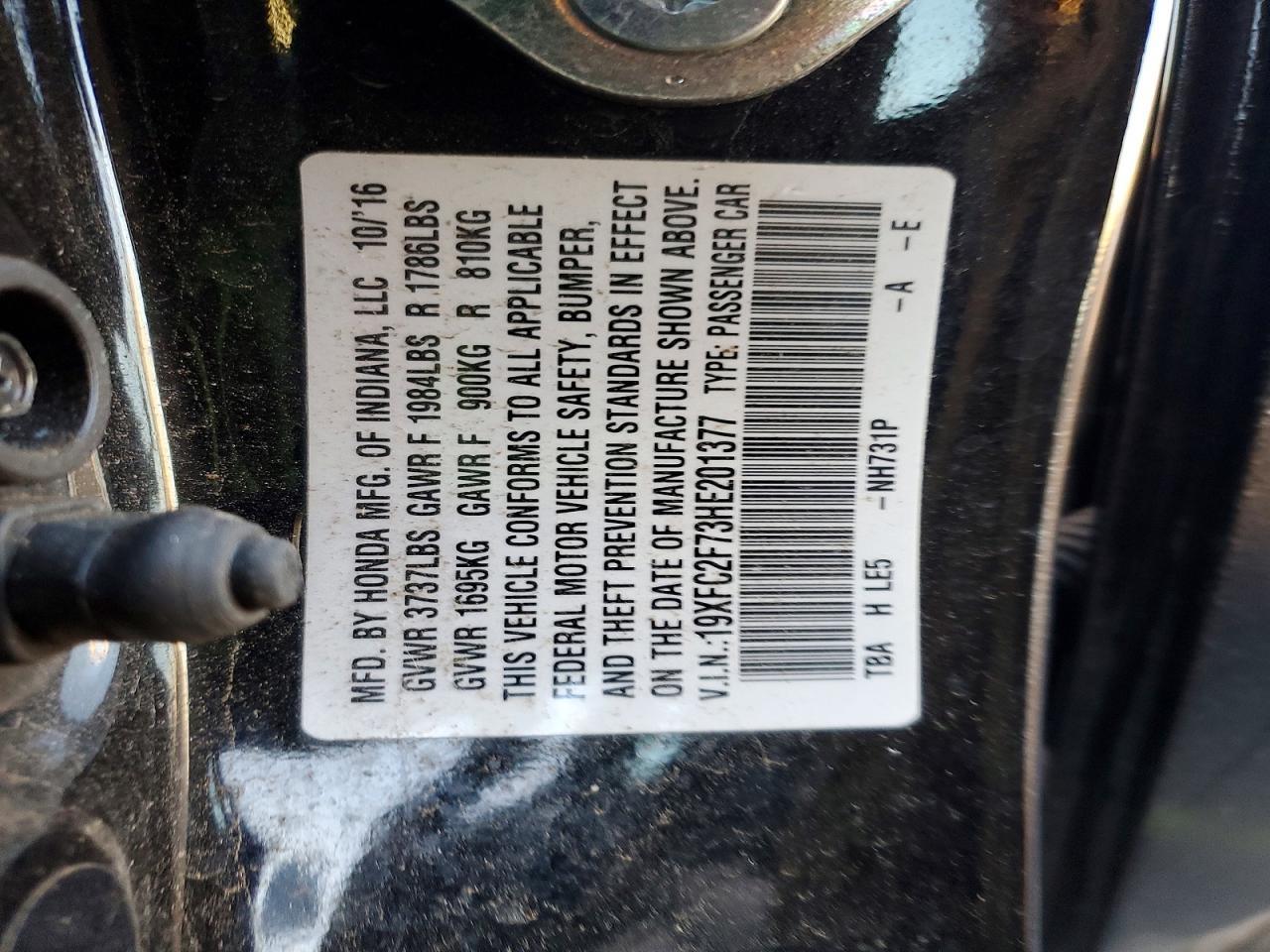 2017 HONDA CIVIC