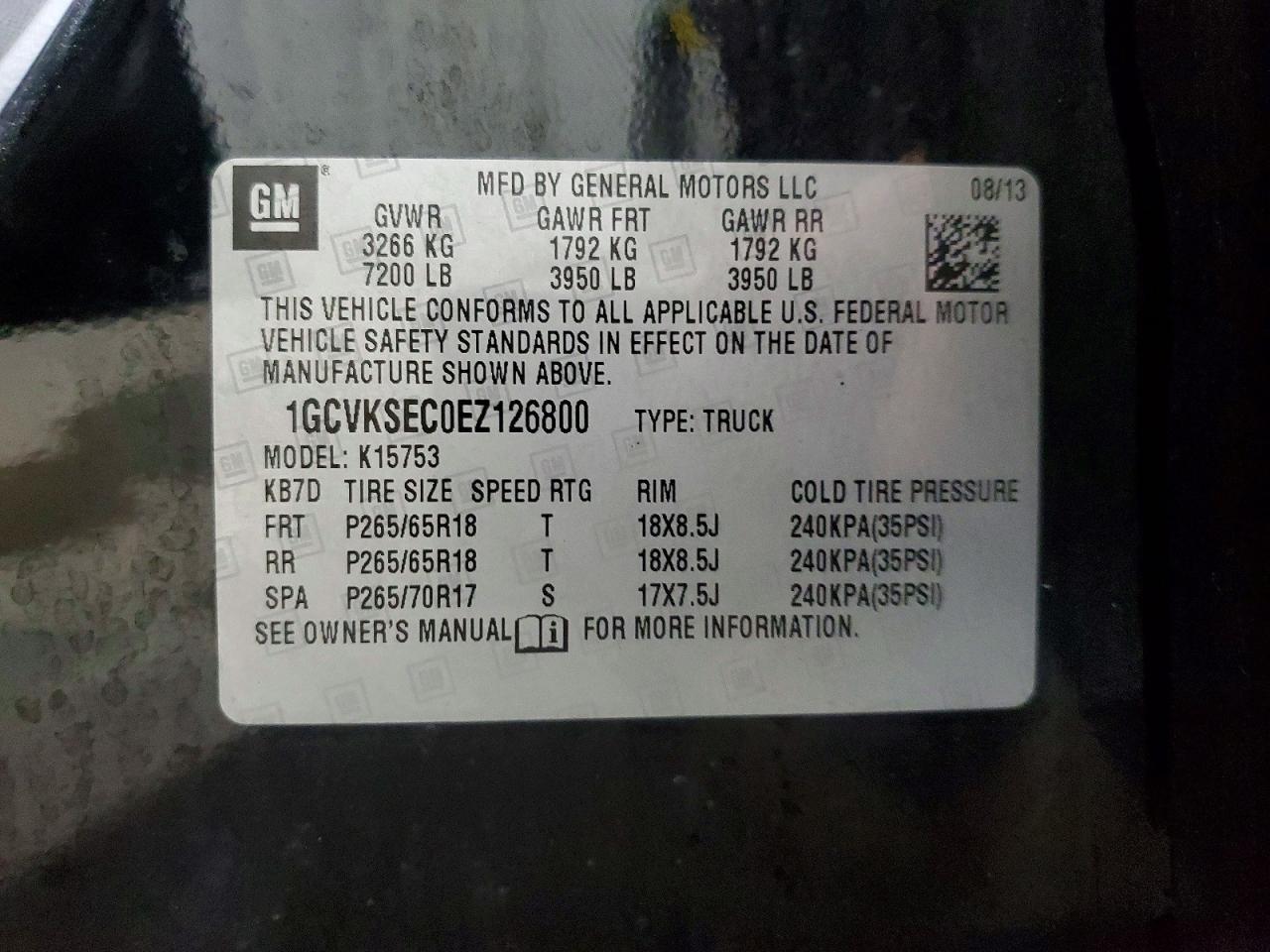 2014 CHEVROLET Silverado