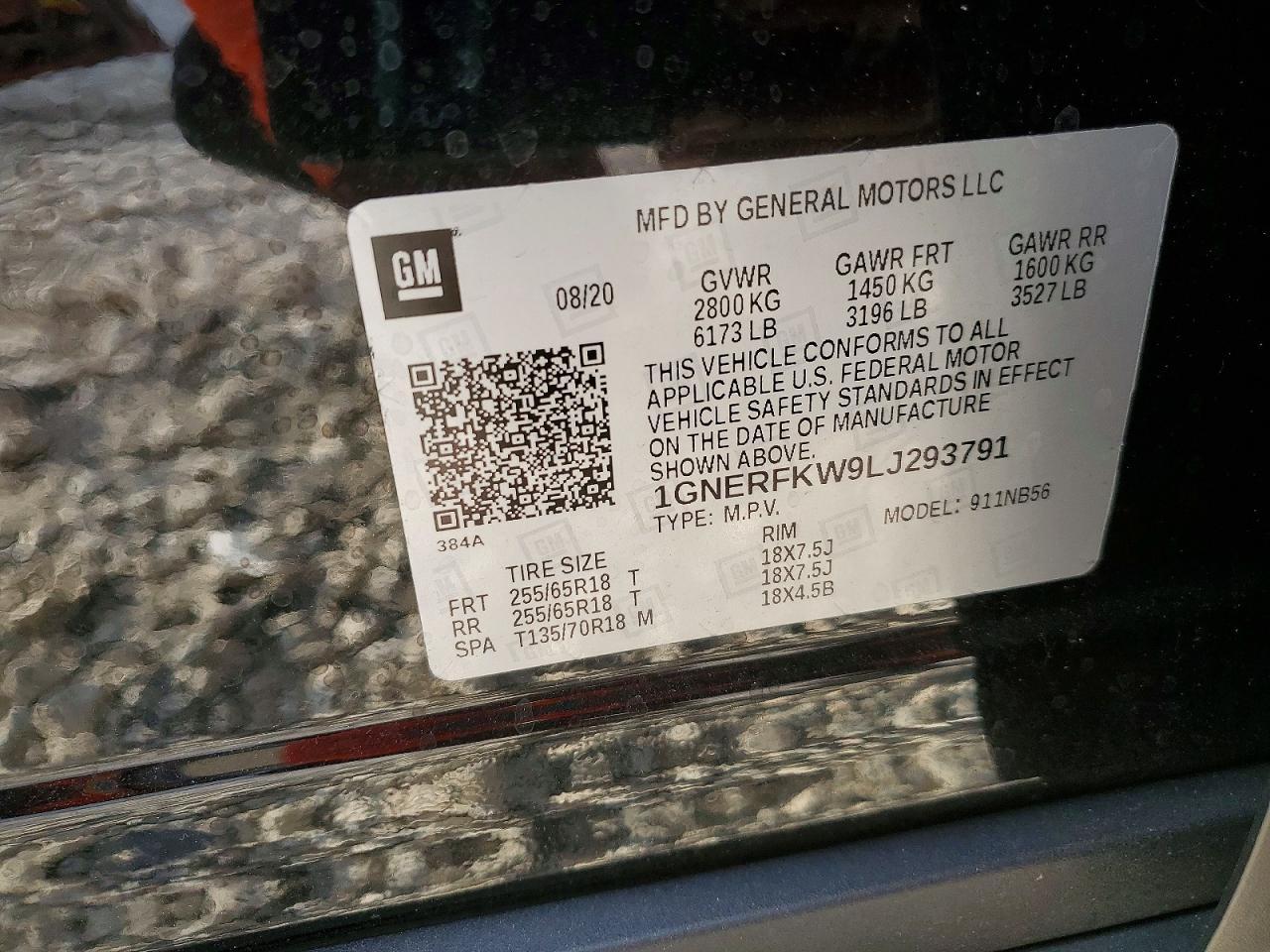 2020 CHEVROLET TRAVERSE