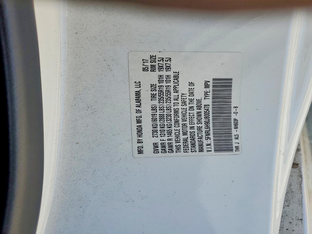 2018 HONDA ODYSSEY