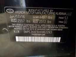 2017 HYUNDAI SONATA