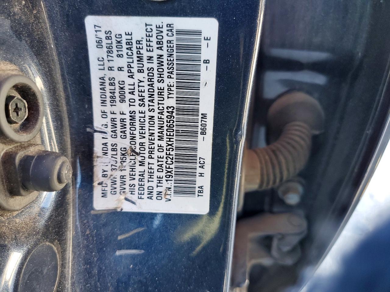 2017 HONDA CIVIC