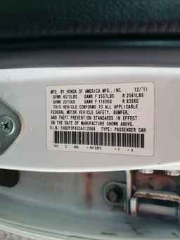 2012 HONDA ACCORD