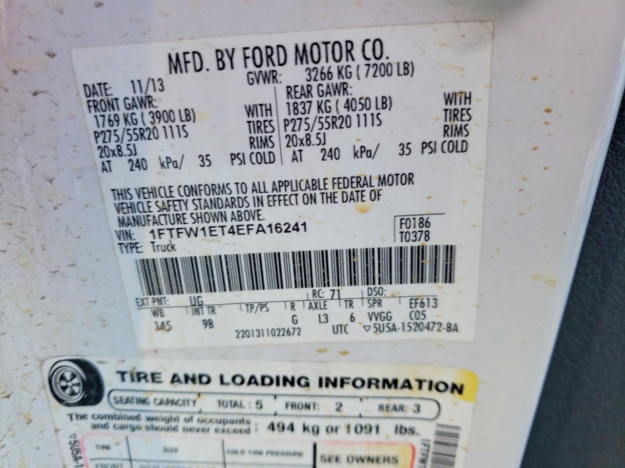 2014 FORD F-150