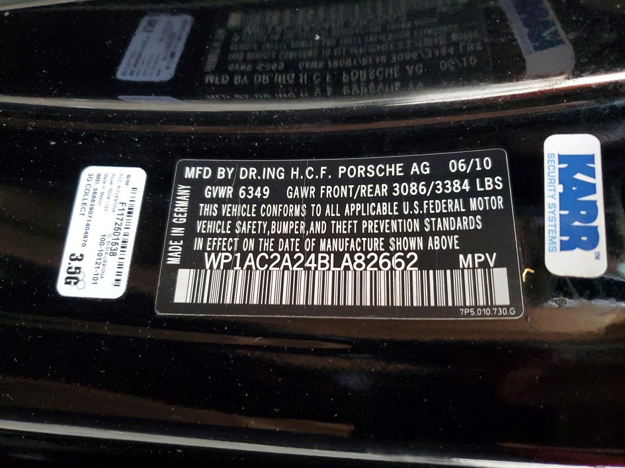 2011 PORSCHE CAYENNE