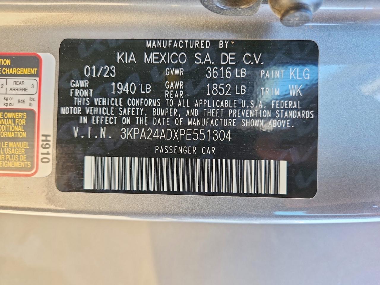2023 KIA RIO