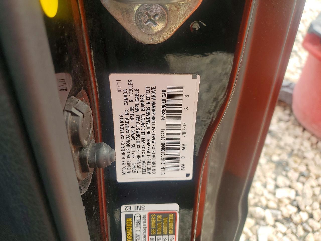 2011 HONDA CIVIC