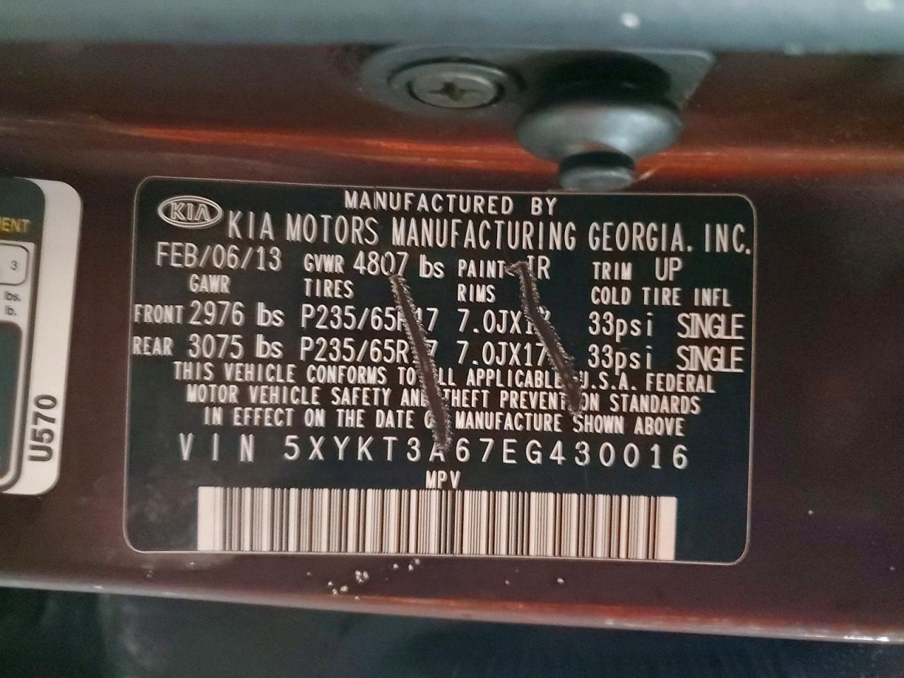 2014 KIA SORENTO