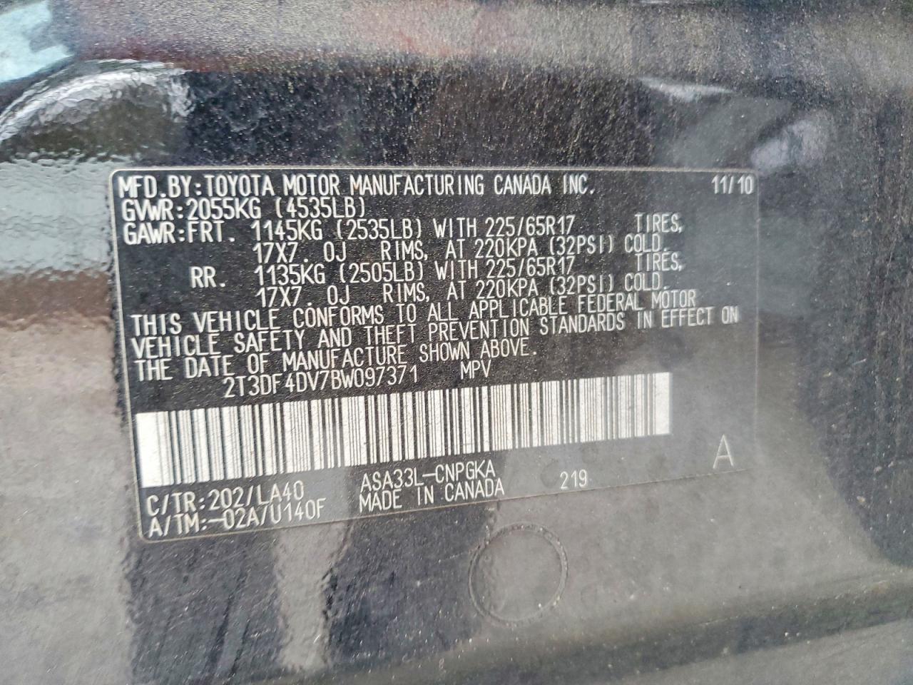 2011 TOYOTA RAV4