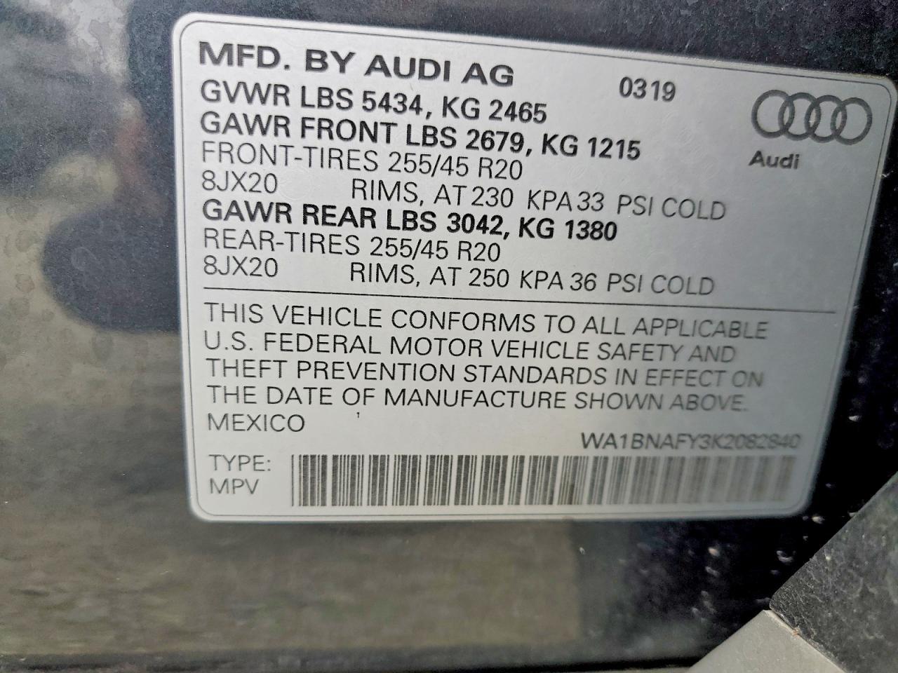 2019 AUDI Q5