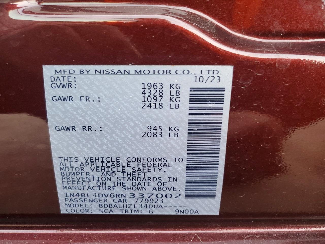 2024 NISSAN ALTIMA