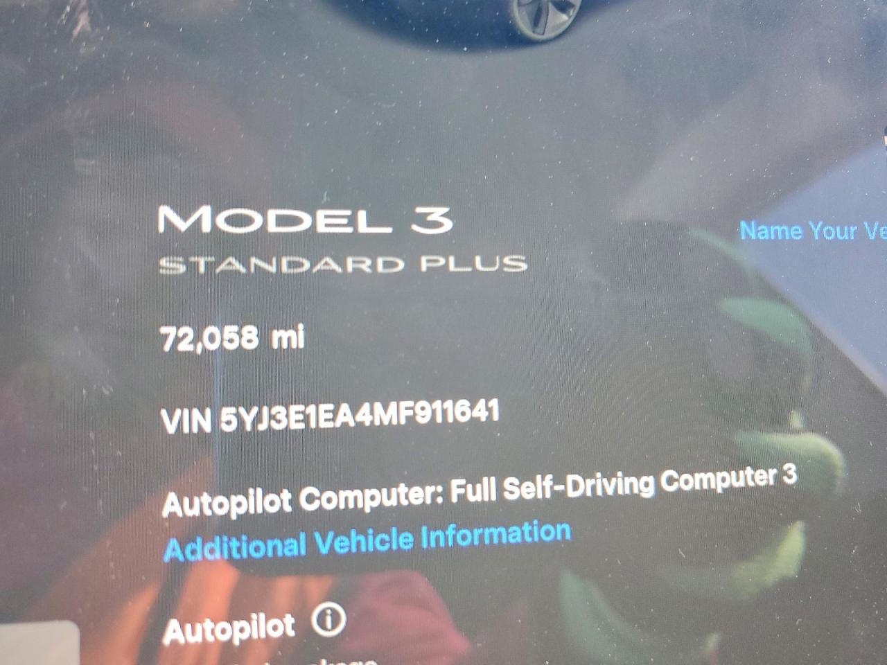 2021 TESLA MODEL 3