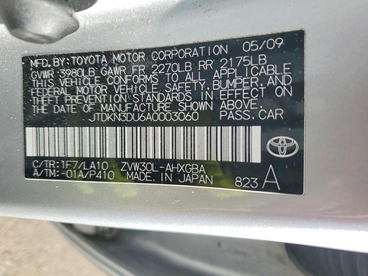 2010 TOYOTA PRIUS