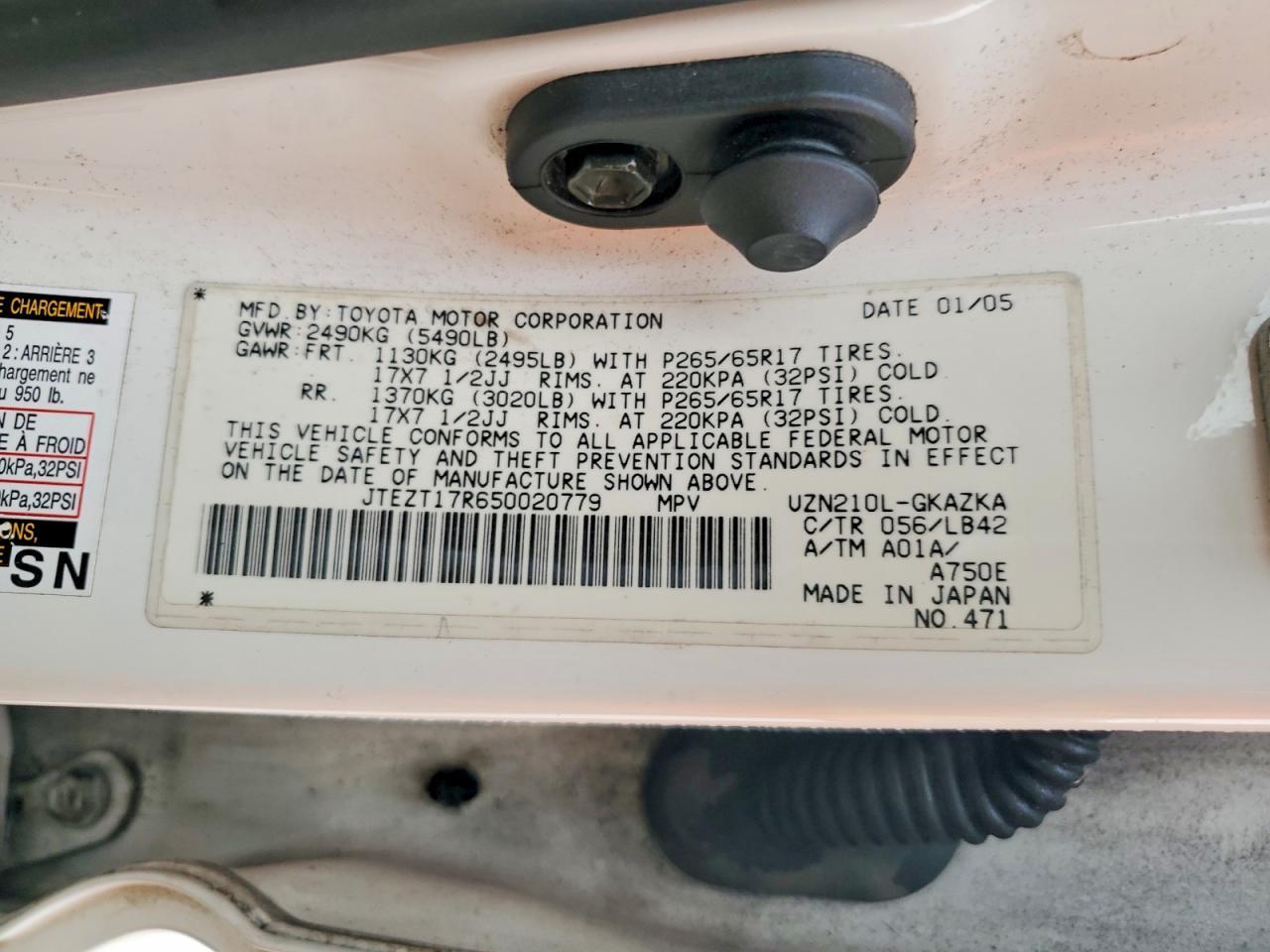 2005 TOYOTA 4Runner
