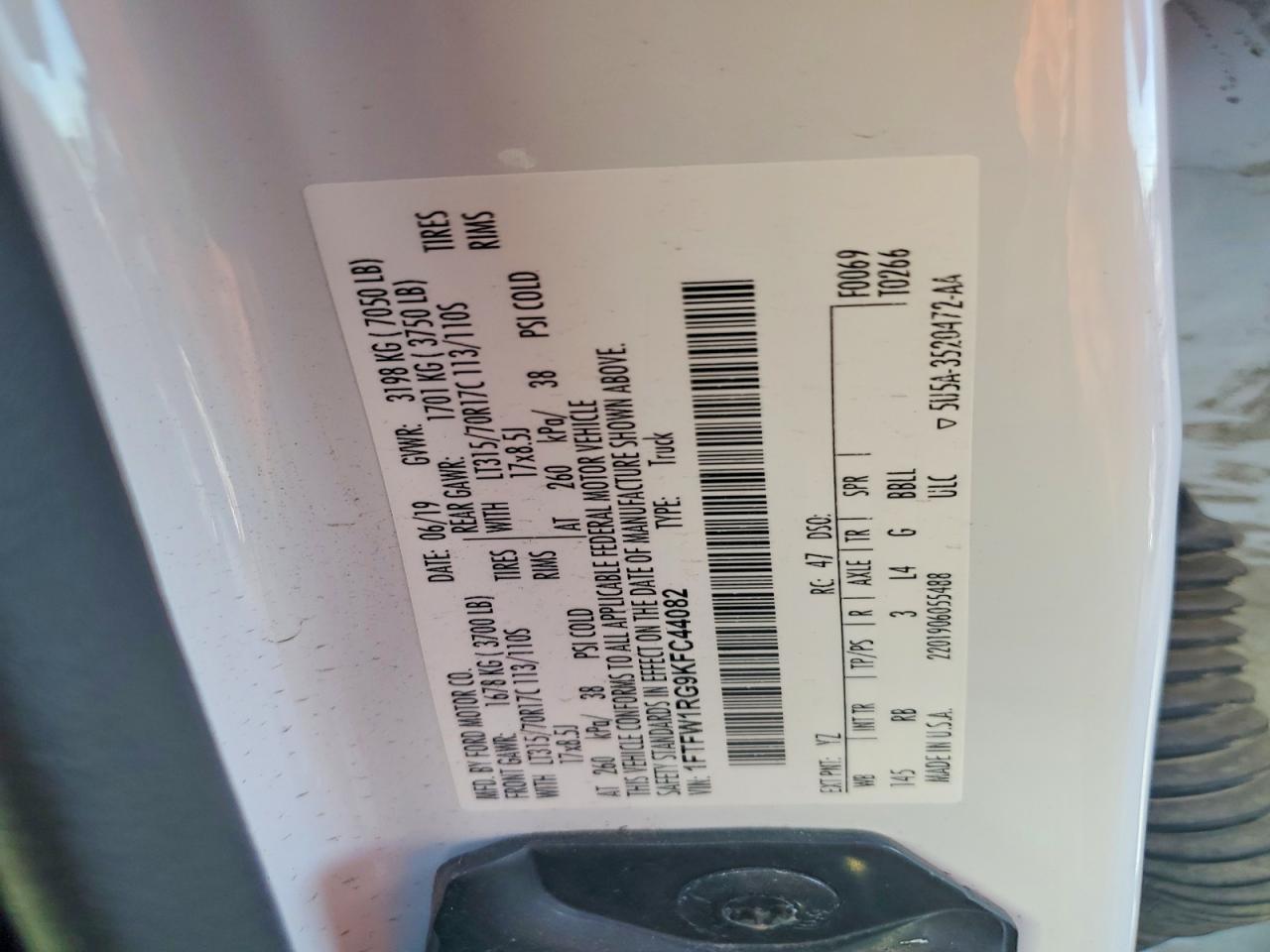 2019 FORD F-150