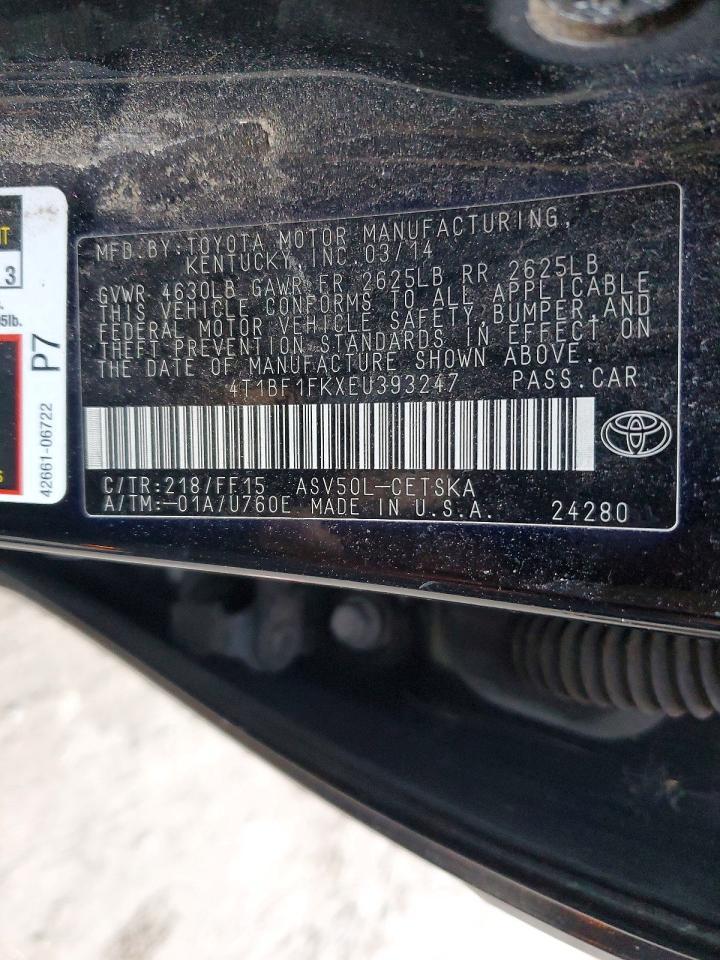 2014 TOYOTA CAMRY