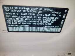 2012 VOLKSWAGEN Passat