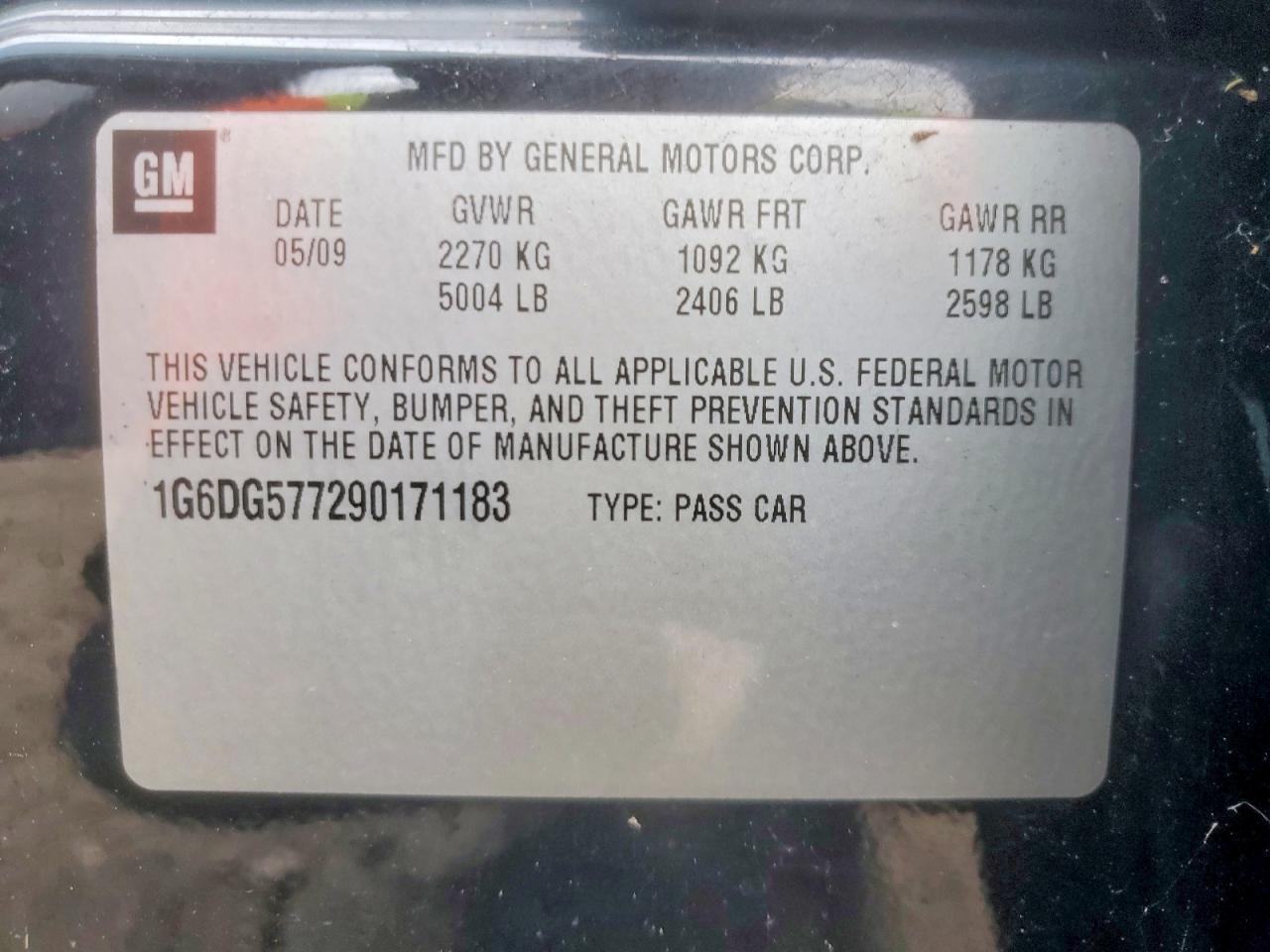 2009 CADILLAC CTS