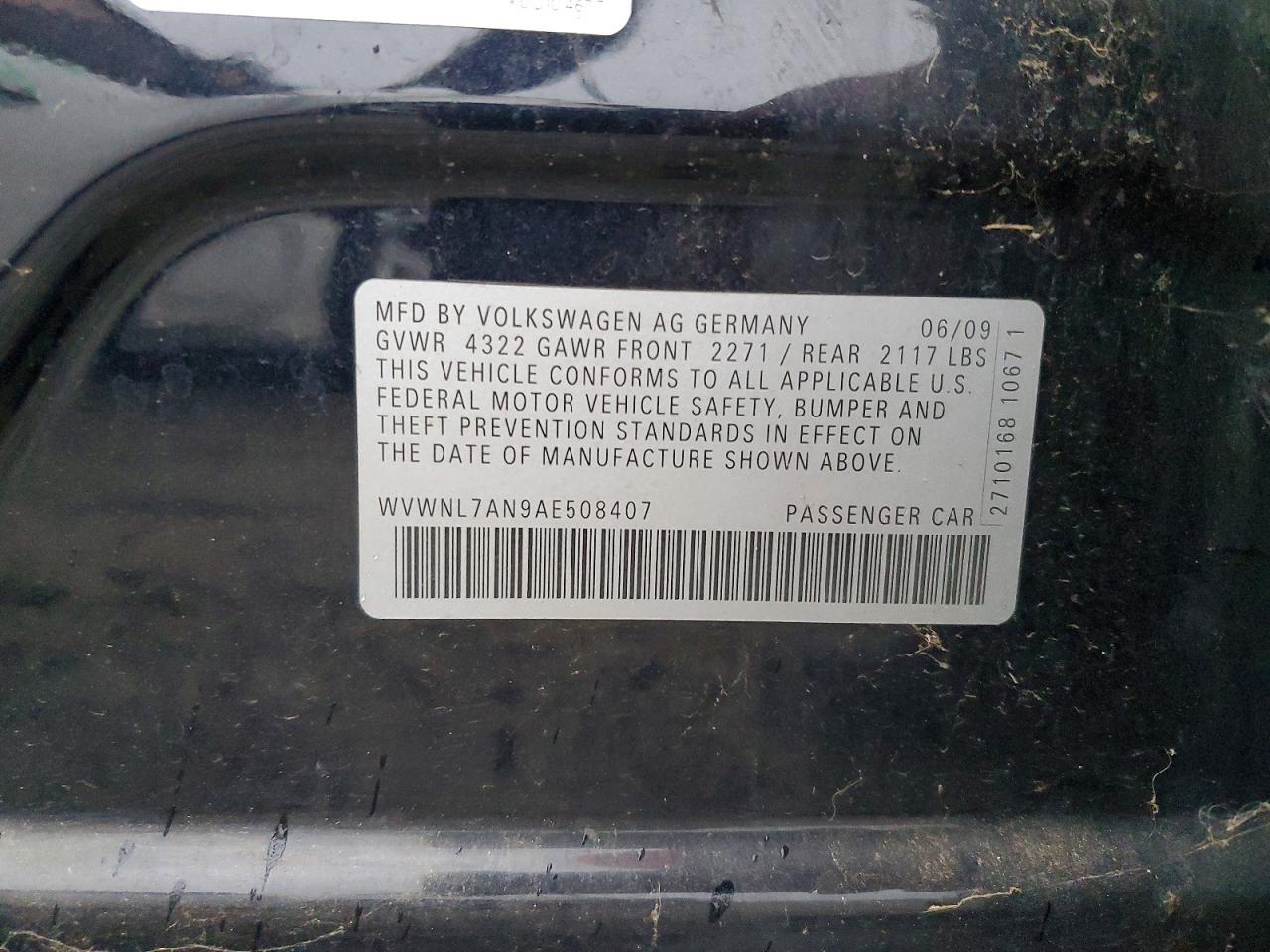 2010 VOLKSWAGEN CC