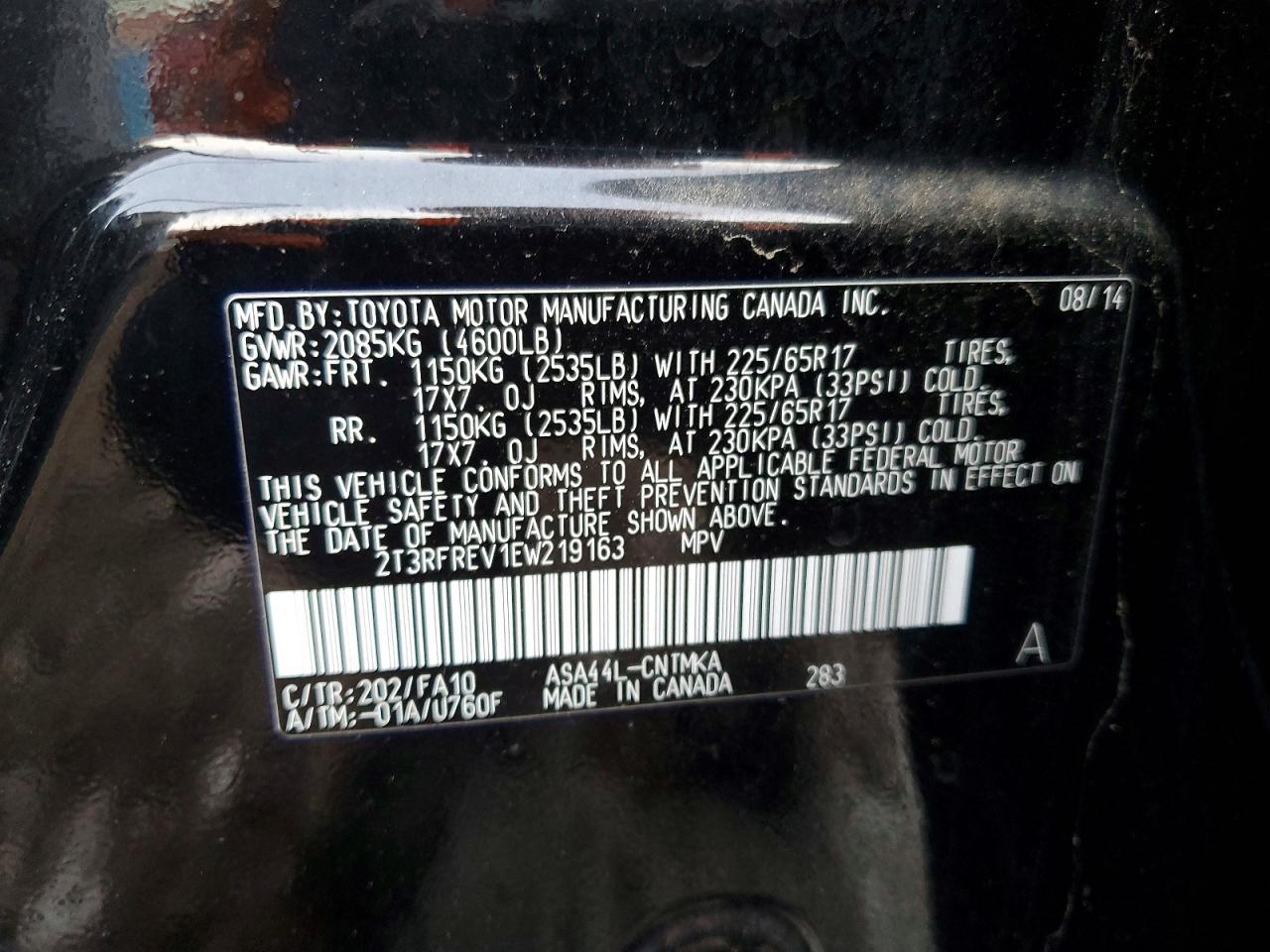 2014 TOYOTA RAV4
