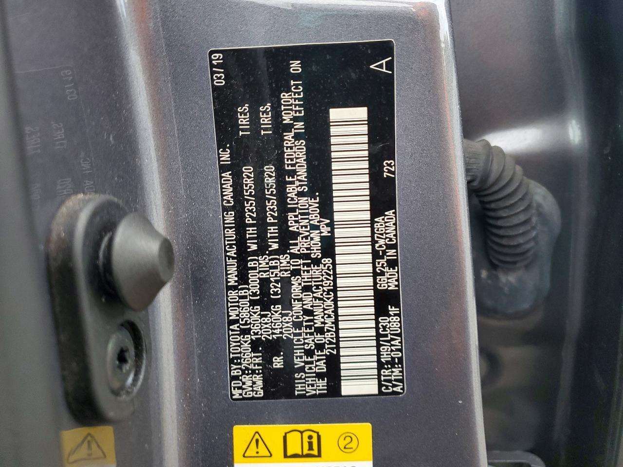 2019 LEXUS RX 350