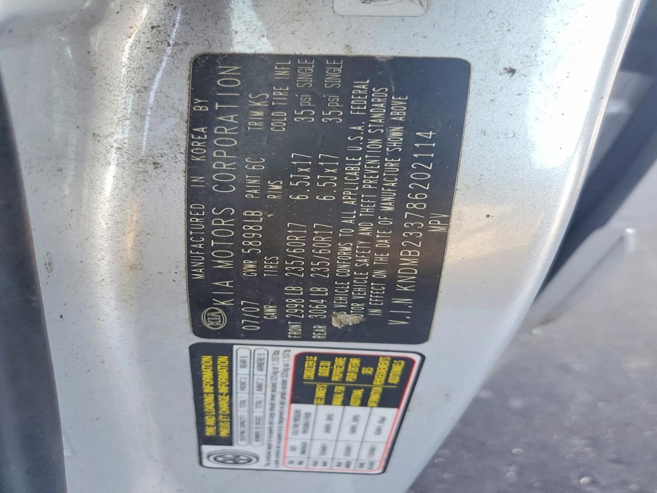 2008 KIA SEDONA