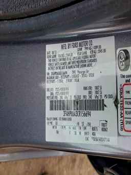 2012 FORD FUSION