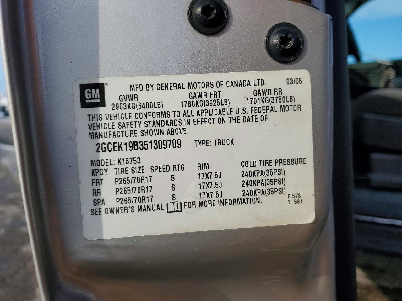 2005 CHEVROLET Silverado