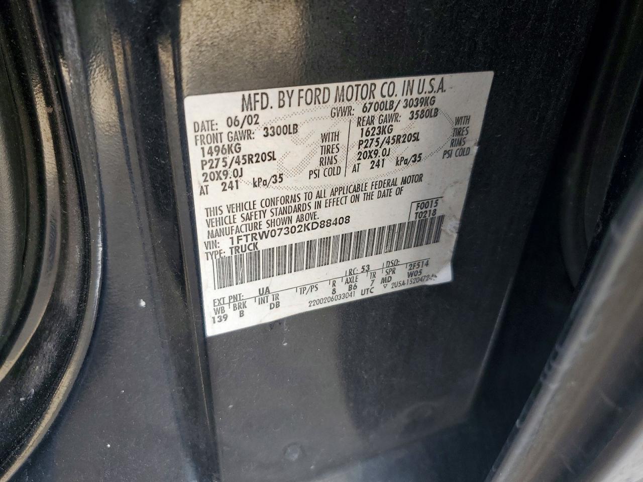 2002 FORD F-150