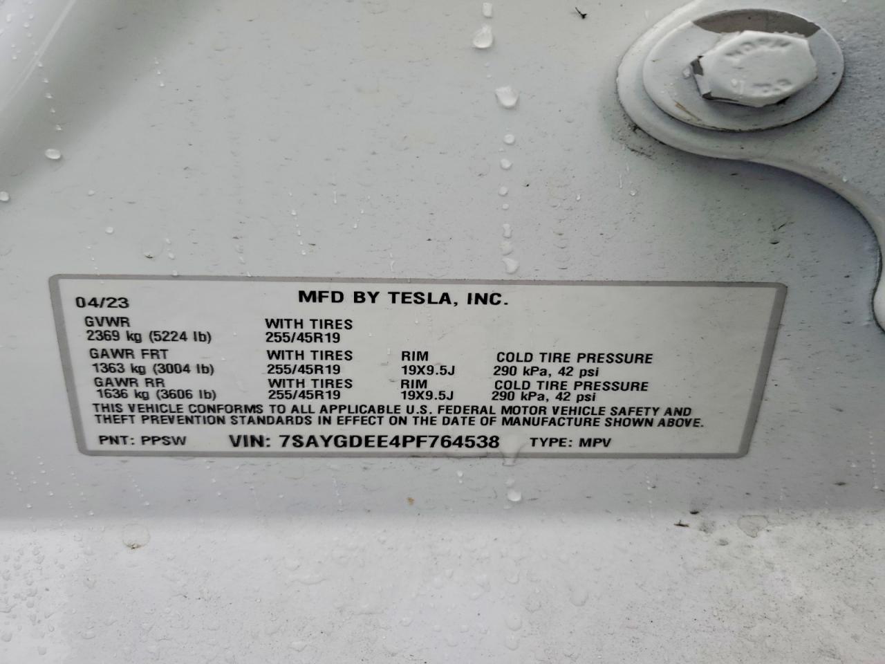 2023 TESLA MODEL Y
